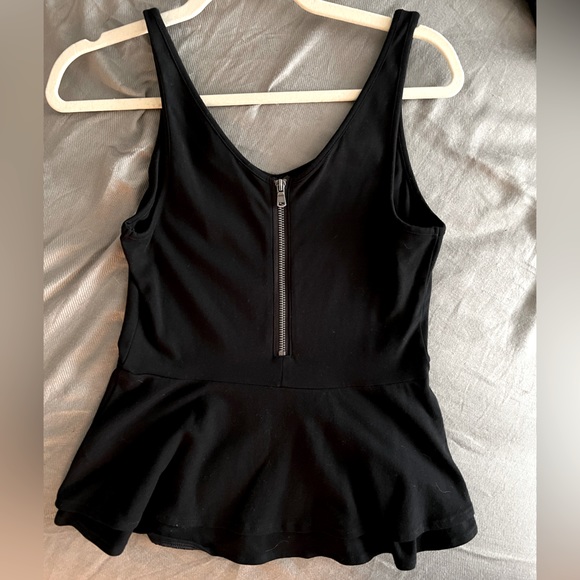 Express black peplum tank top - Picture 2 of 3